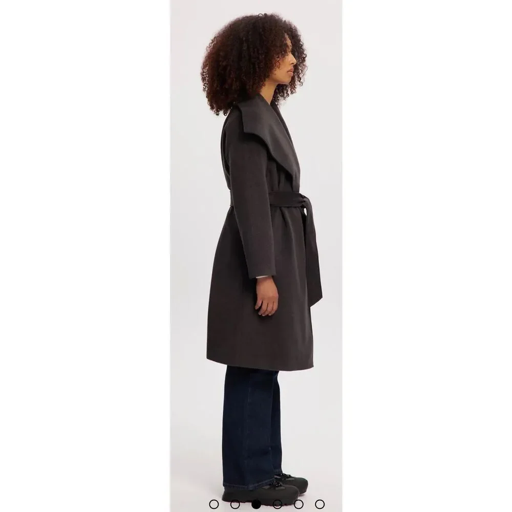 Noize Lena Long Length Vegan Wool Coat NWT Size XL - Picture 4 of 13